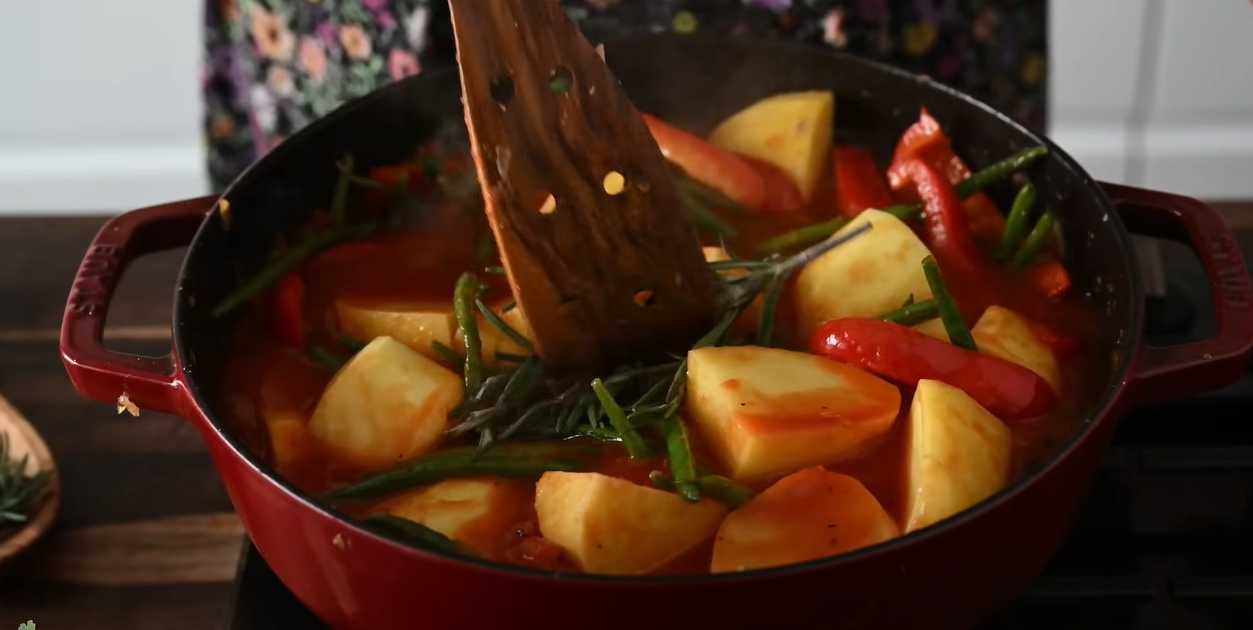 Haricots verts aux pommes de terre - Étape 13