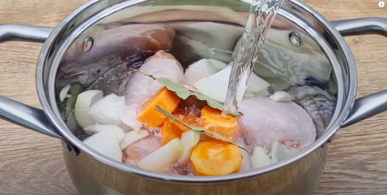 Soupe de poulet turque - Étape 4