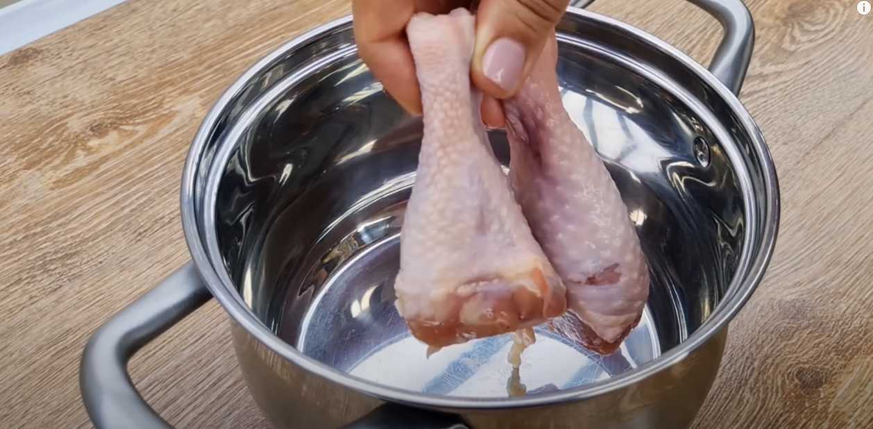 Soupe de poulet turque - Étape 1