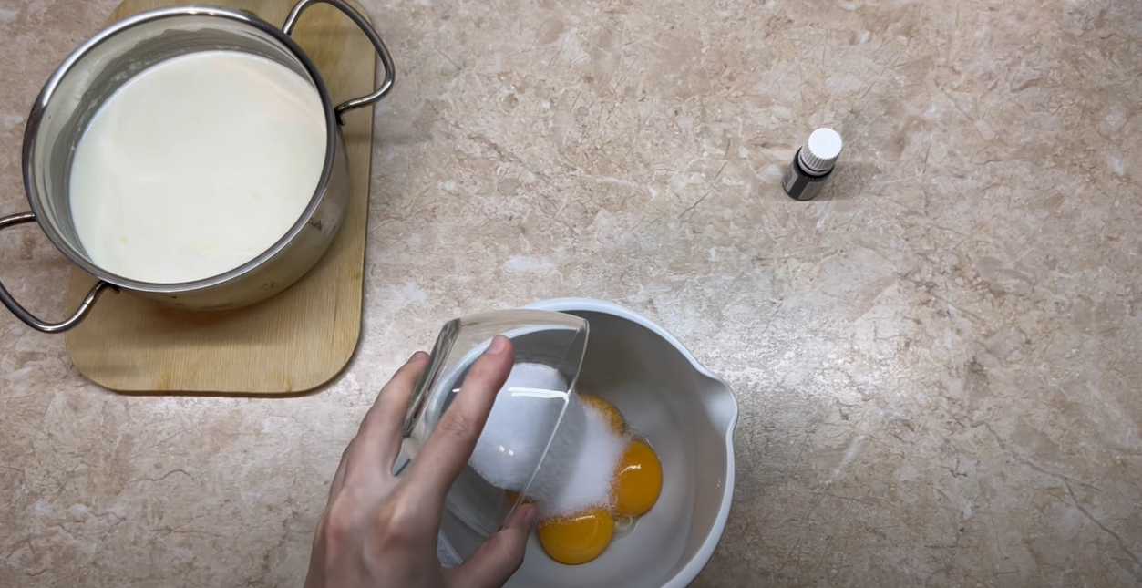 Crème brûlée sans sucre - Étape 2