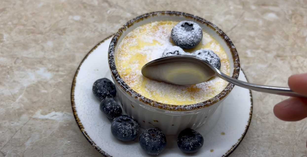 Crème brûlée sans sucre - Étape 8