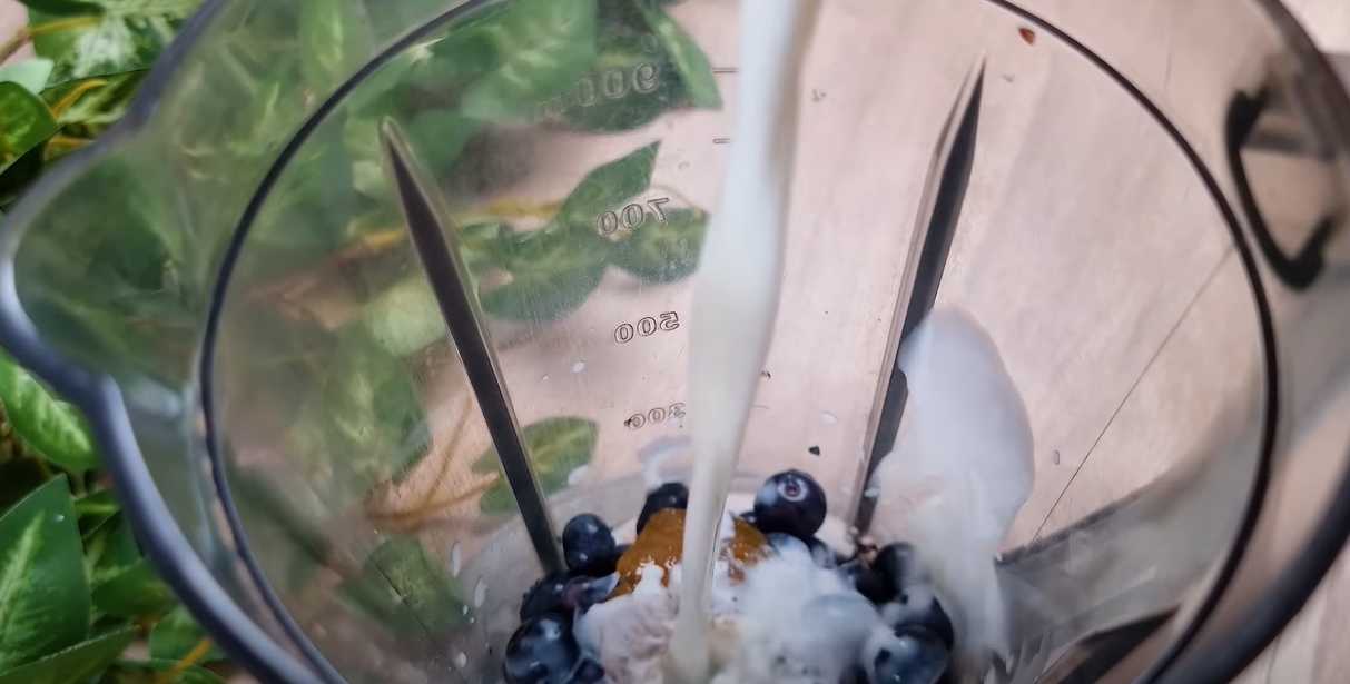 Smoothie aux myrtilles, à l'avoine et aux graines de chia - Étape 2