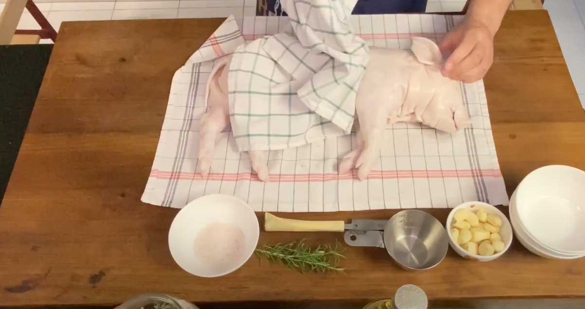 Cochon de lait rôti - Étape 1