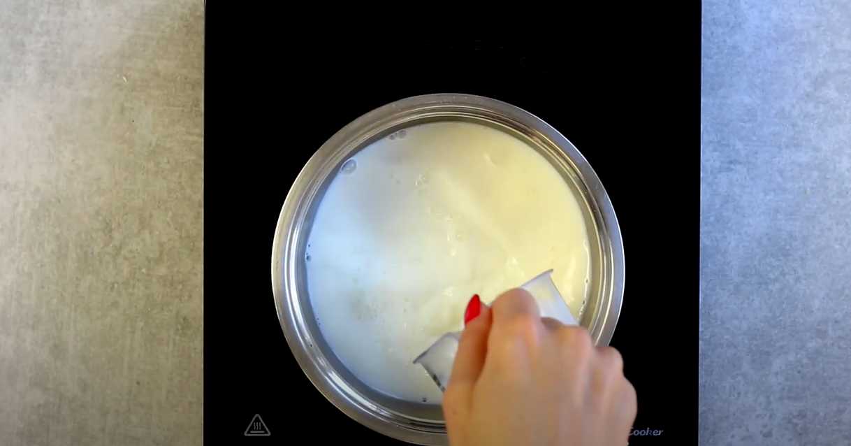 Chocolat blanc chaud - Étape 2