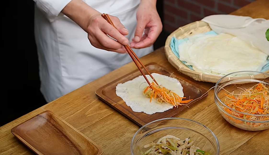 Rouleaux de printemps - Étape 9