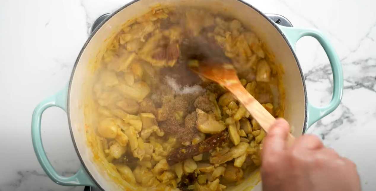 Poulet au curry, noix de coco et brocoli - Étape 7