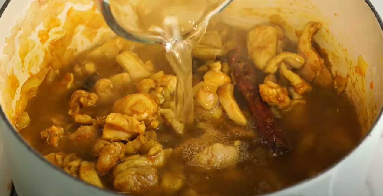 Poulet au curry, noix de coco et brocoli - Étape 8