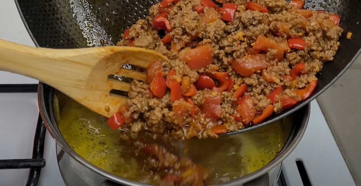 Soupe au bœuf haché - Étape 12