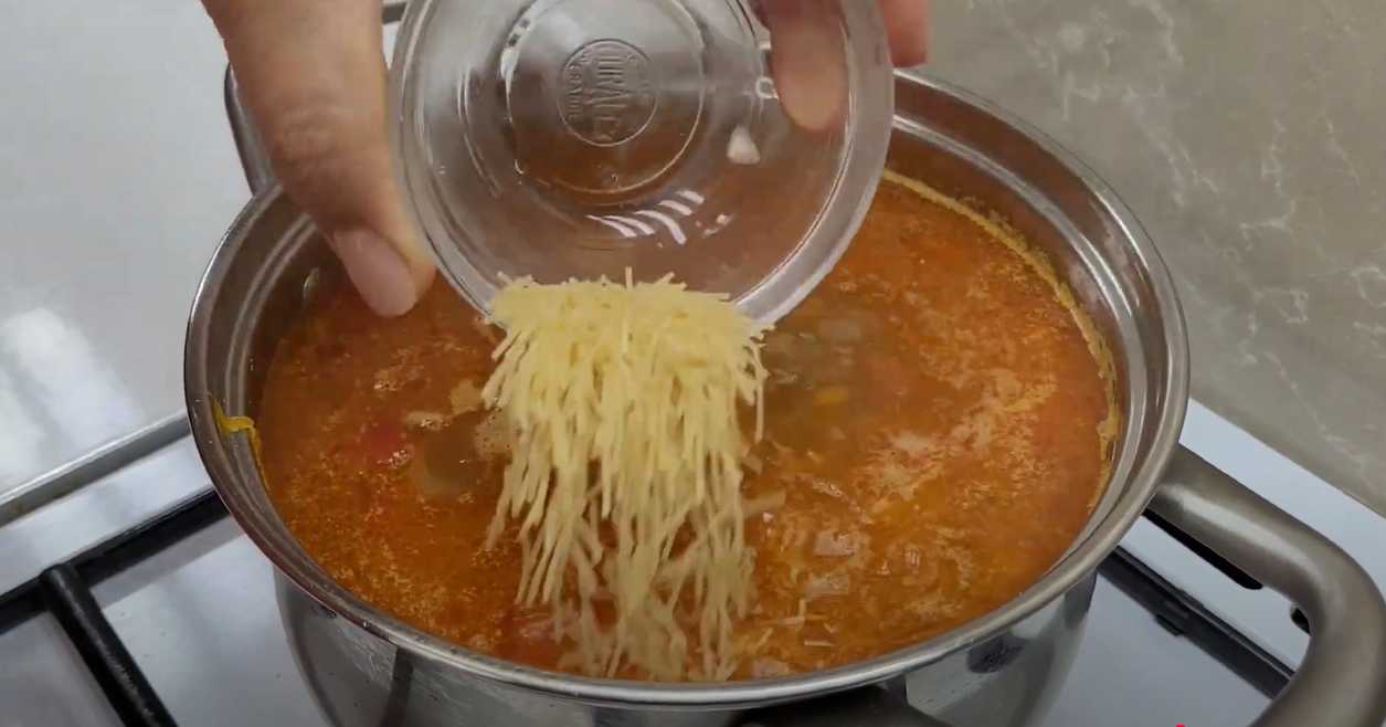 Soupe au bœuf haché - Étape 13