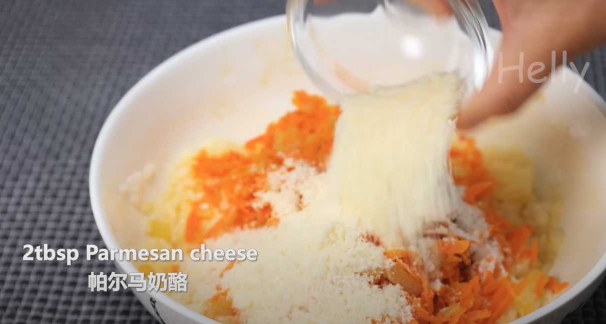 Galettes de carottes et de riz - Étape 7