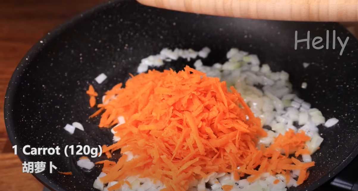 Galettes de carottes et de riz - Étape 5