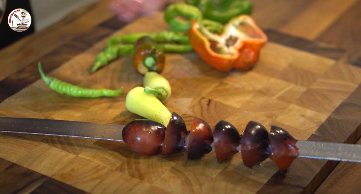 Brochette d'agneau grillée - Étape 8