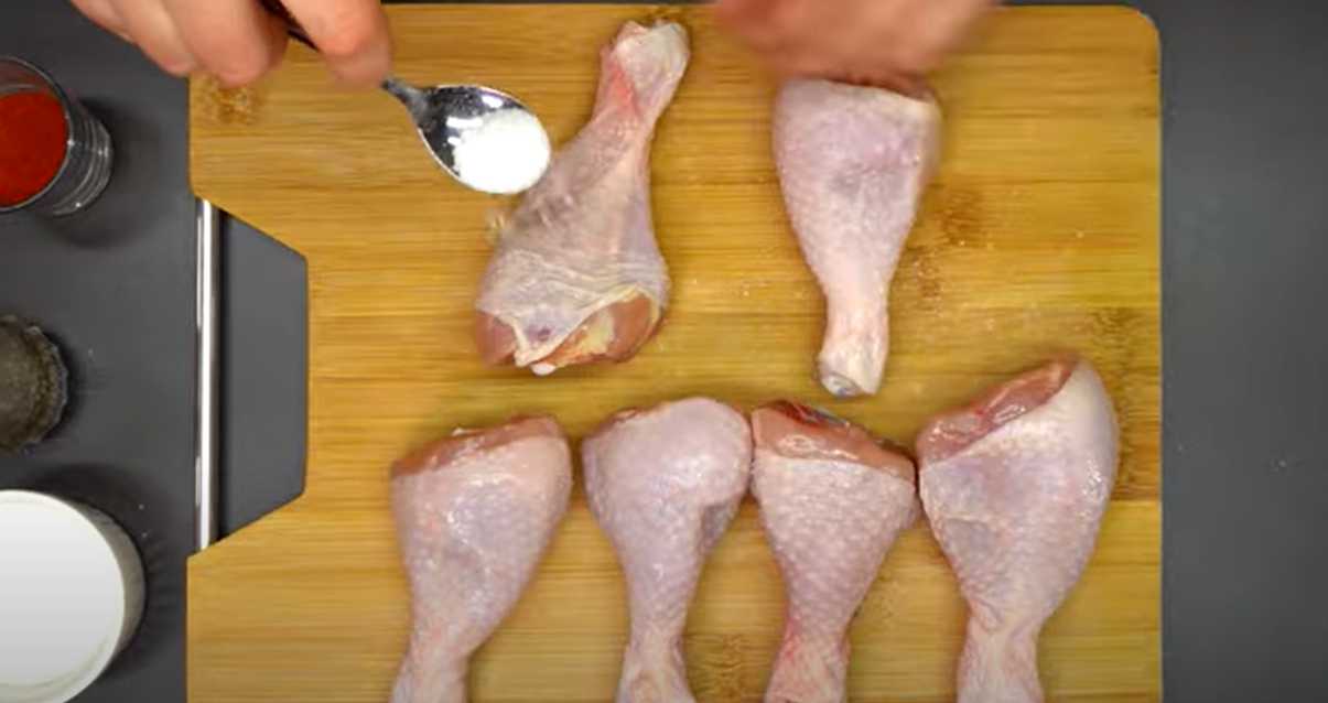Cuisses de poulet croustillantes au four - Étape 1