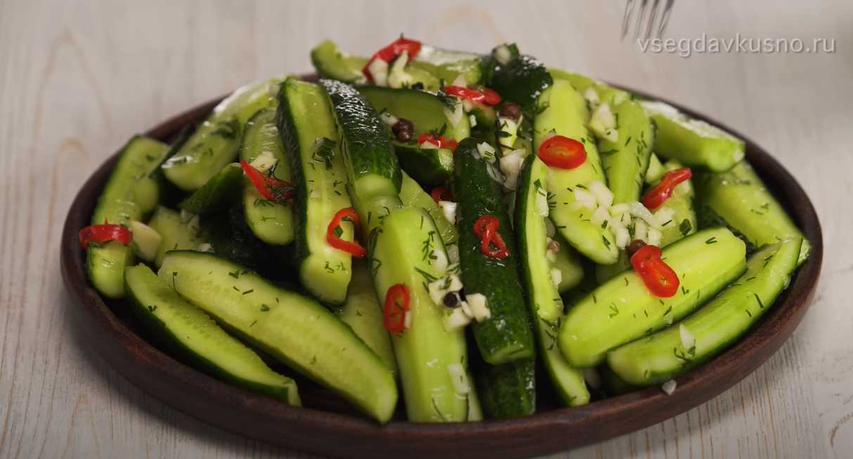 Concombres légèrement marinés en sachet - Étape 6