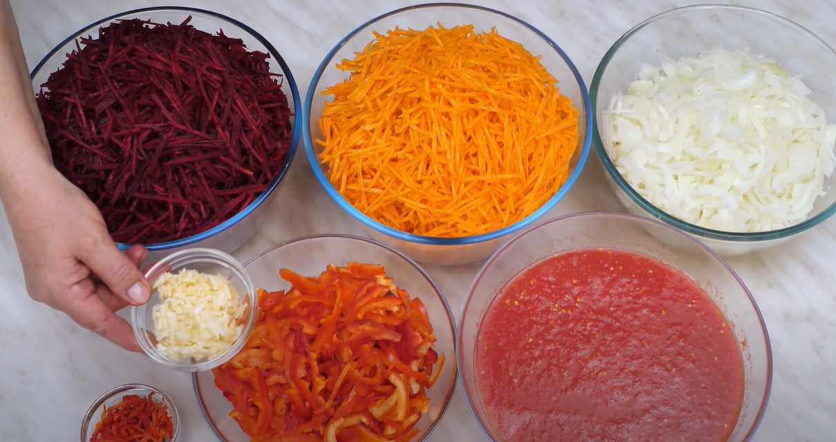 Sauce bortsch pour l'hiver - Étape 3