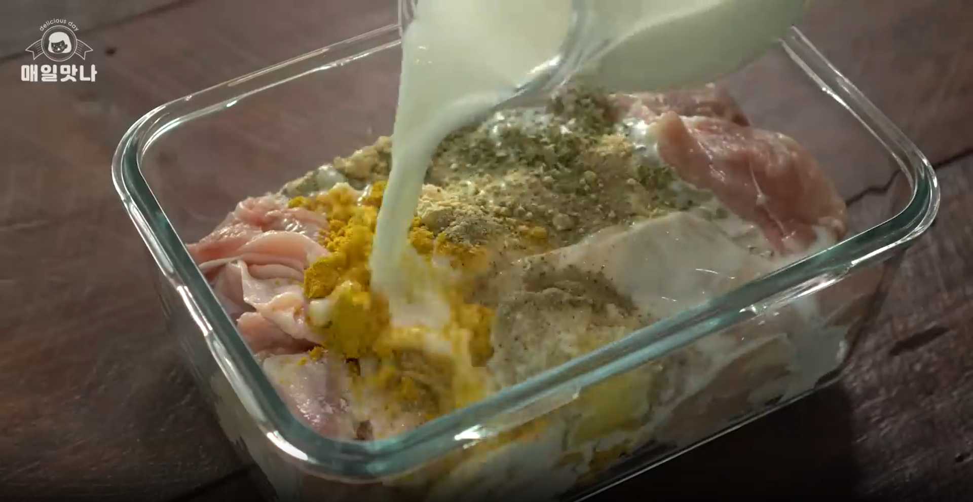 Poulet au fromage et au maïs - Étape 3