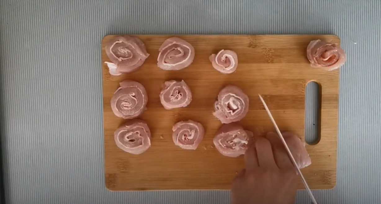 Brochettes de poulet enrobées de bacon - Étape 3