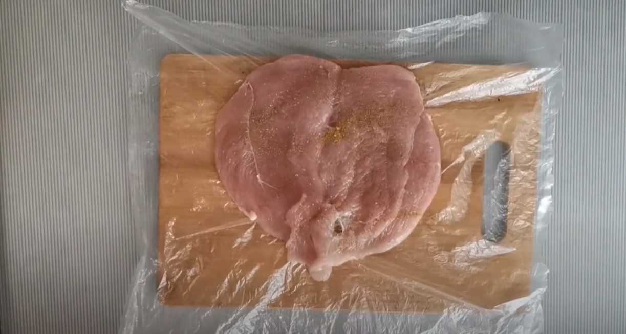 Brochette de poulet enrobée de bacon - Étape 1