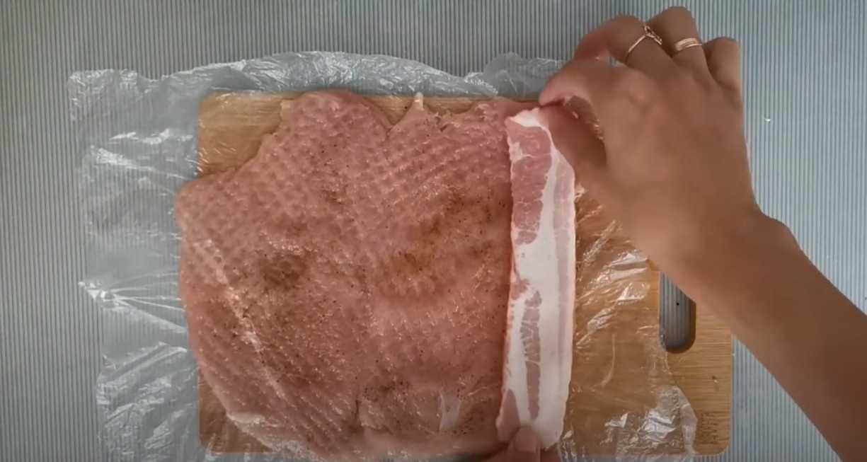 Brochette de poulet enrobée de bacon - Étape 2