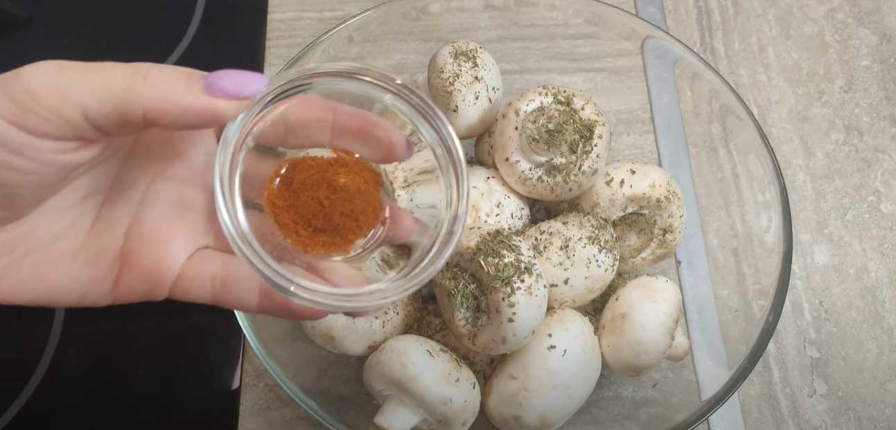 Marinade pour champignons grillés - Étape 2