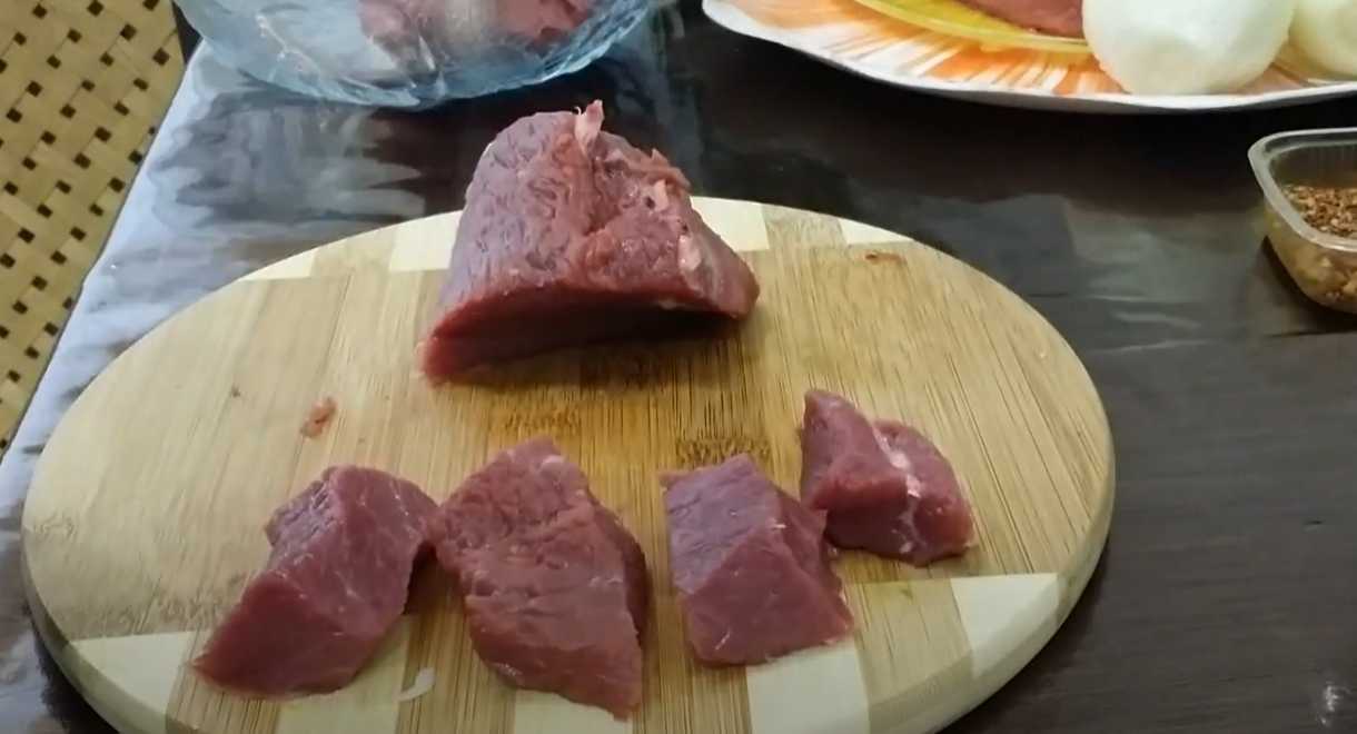 Brochettes de bœuf cuites au four - Étape 1