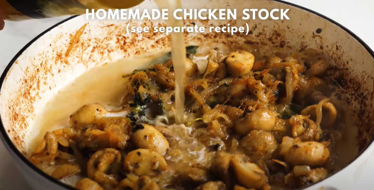 Fricassée de poulet et de champignons - Étape 8