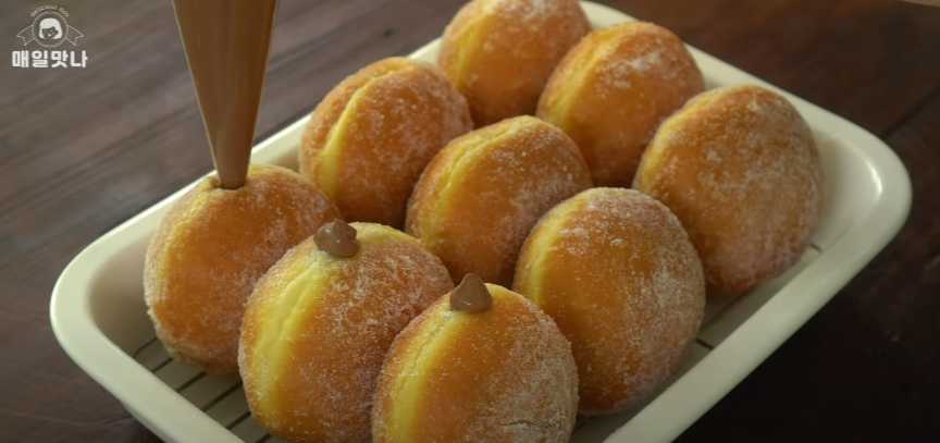 Beignets à la crème au chocolat - Étape 20