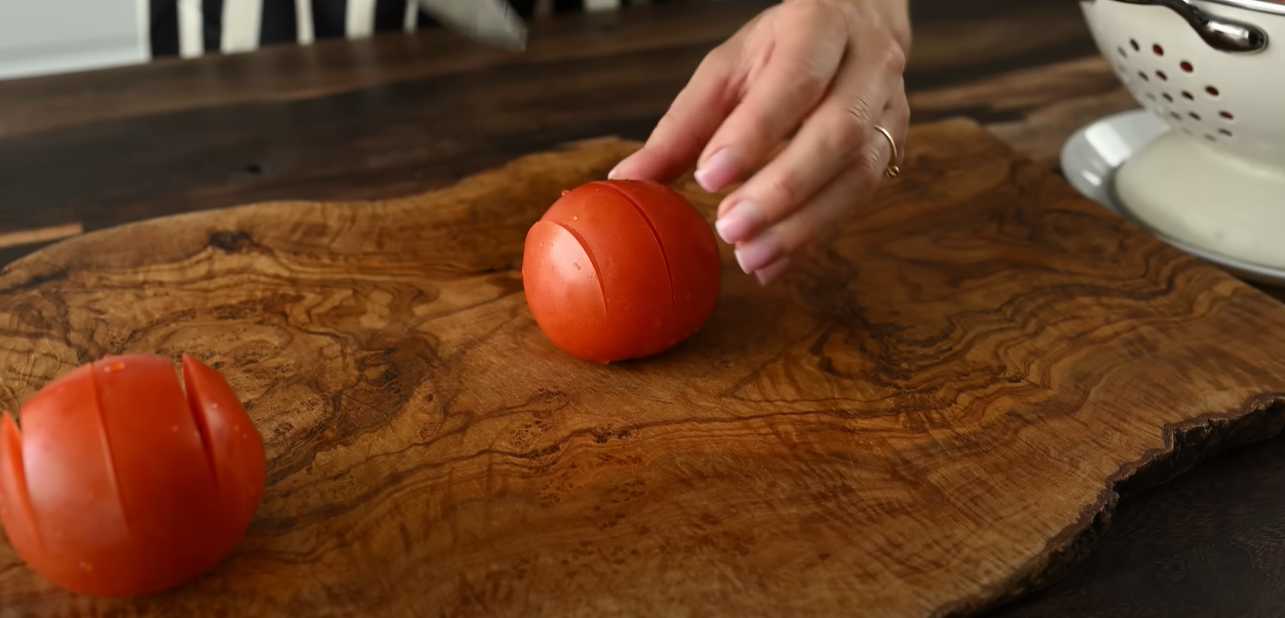 Gratin de courgettes et de tomates - Étape 1
