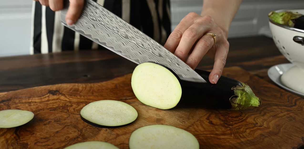 Aubergines frites au fromage et aux brocolis - Étape 1