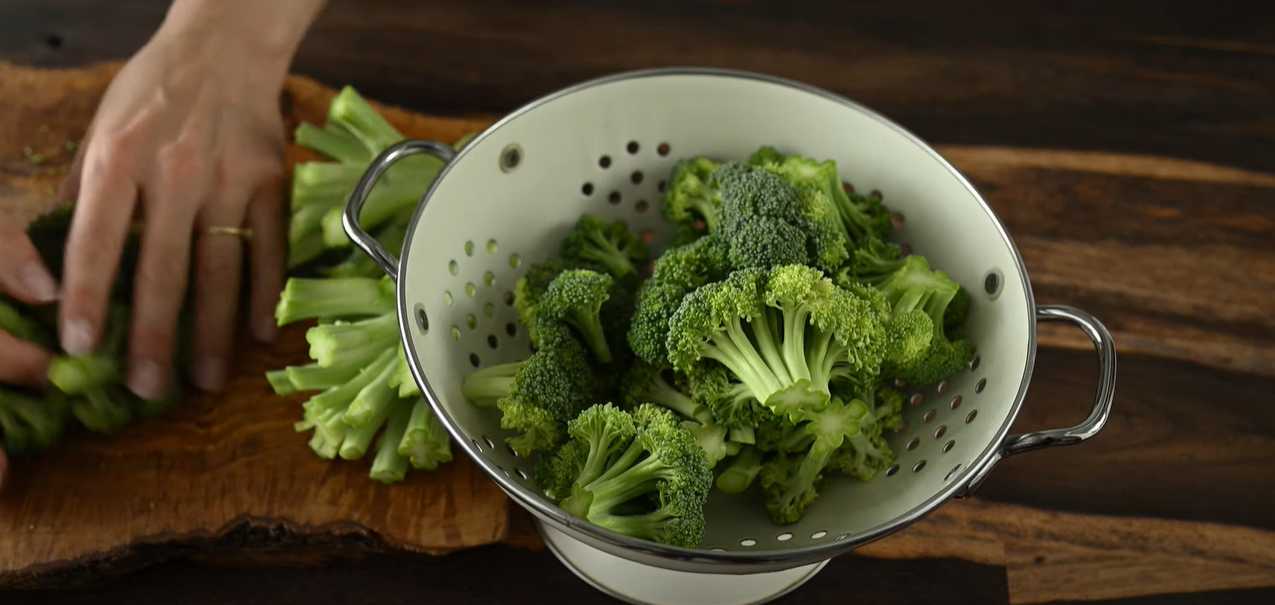 Aubergines frites au fromage et aux brocolis - Étape 6