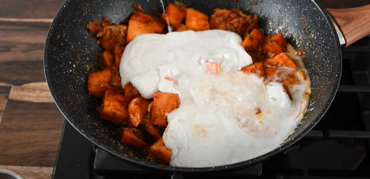 Patates douces au lait de coco - Étape 6