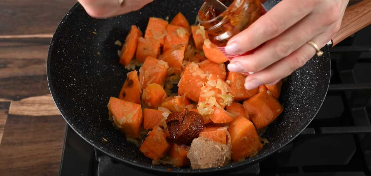 Patates douces au lait de coco - Étape 5