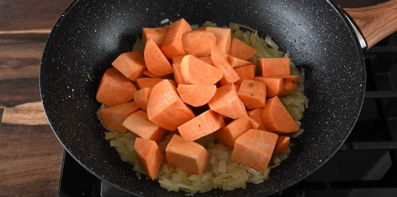 Patates douces au lait de coco - Étape 4