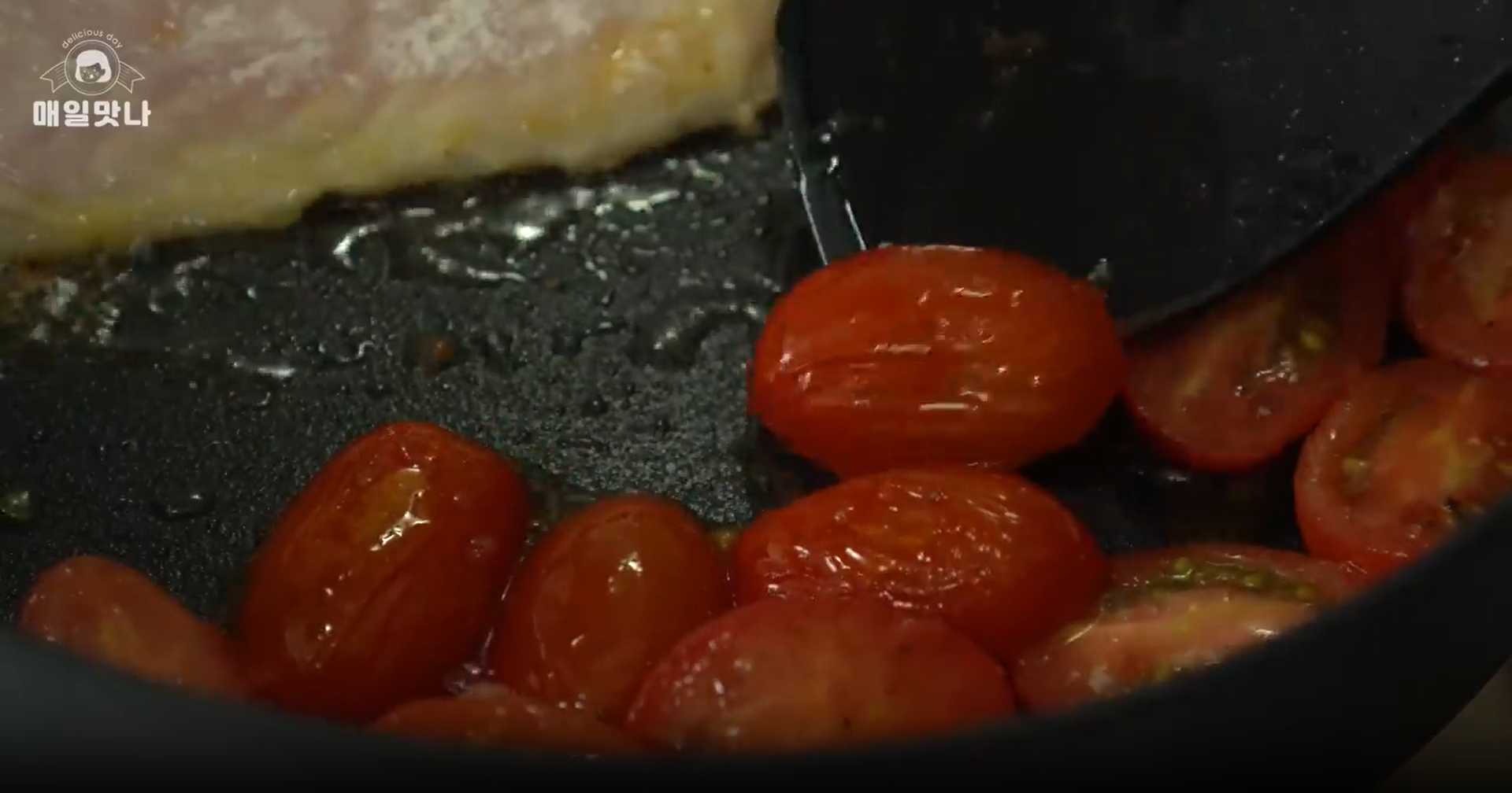 Blanc de poulet au fromage et aux tomates - Étape 5