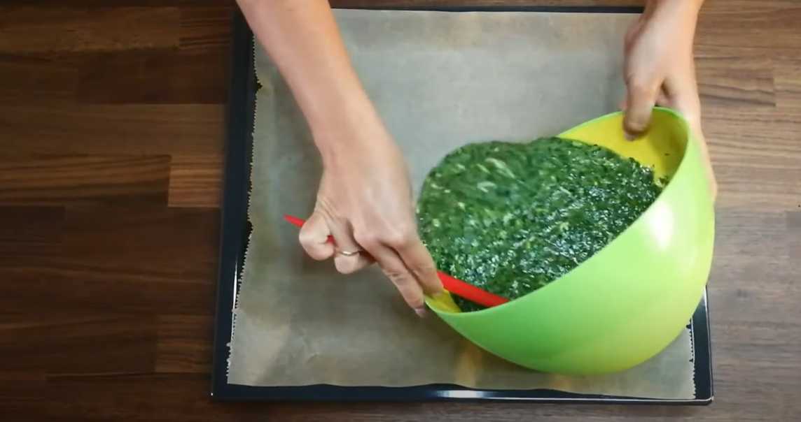 Rouleau aux épinards, saumon et fromage - Étape 3