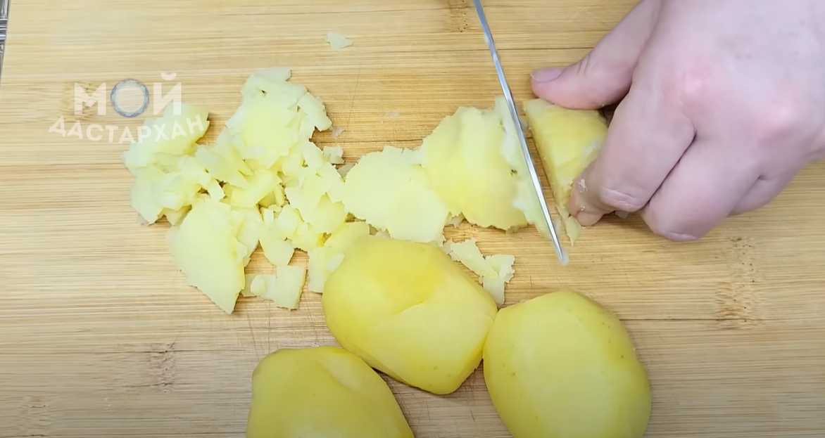 Okroshka classique au kéfir - Étape 5