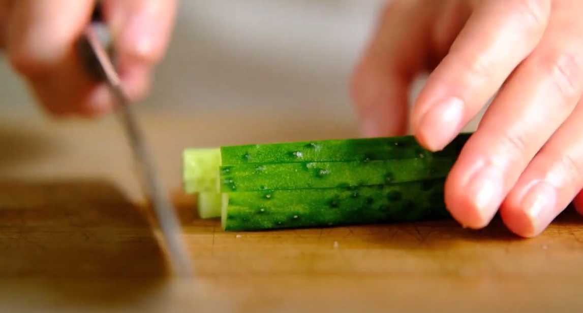 Okroshka classique au kvas - Étape 2