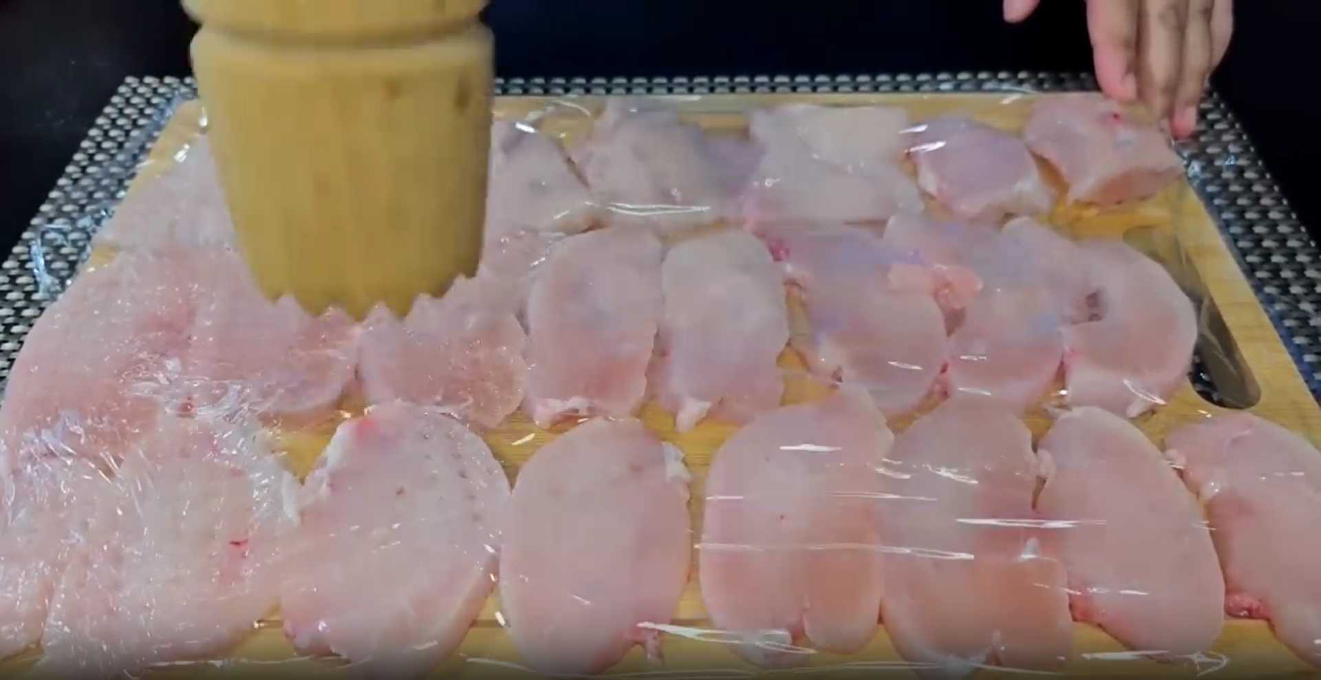 Médaillons de poulet en pâte à frire - Étape 2