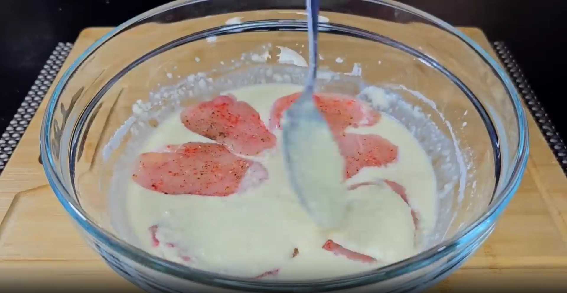 Médaillons de poulet en pâte à frire - Étape 8