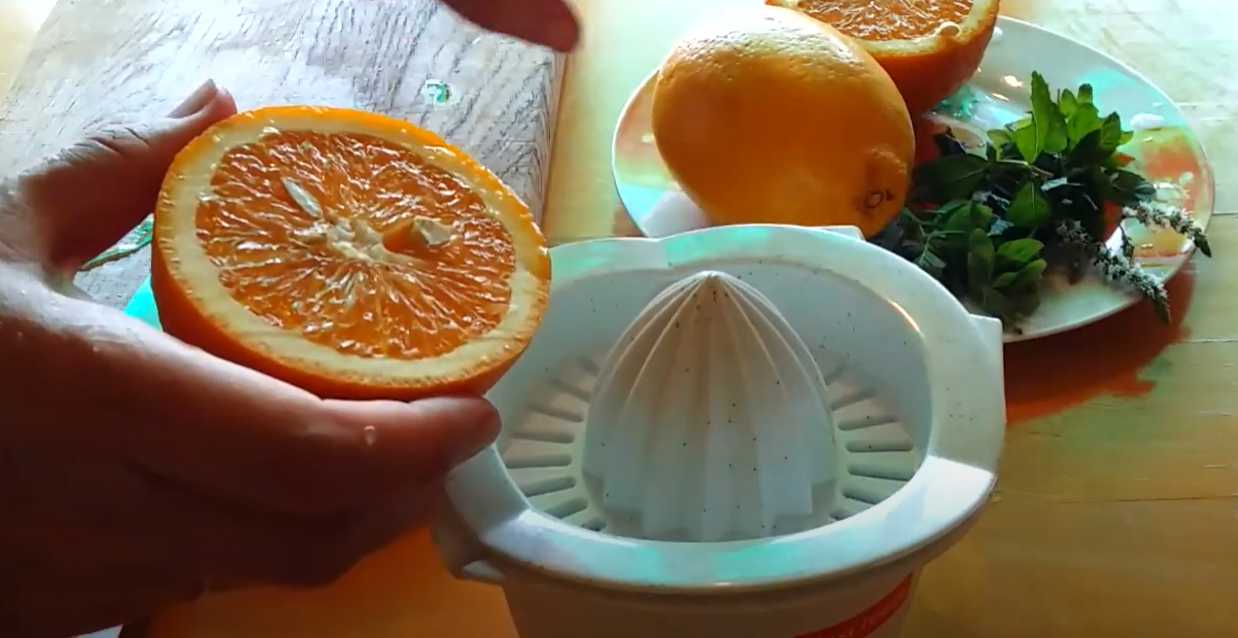 Limonade maison aux citrons, aux oranges et à la menthe - Étape 1