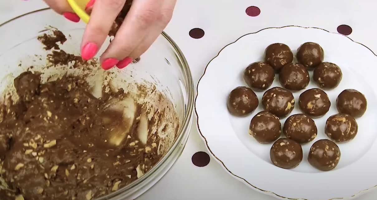 Bonbons au chocolat maison aux noix - Étape 6