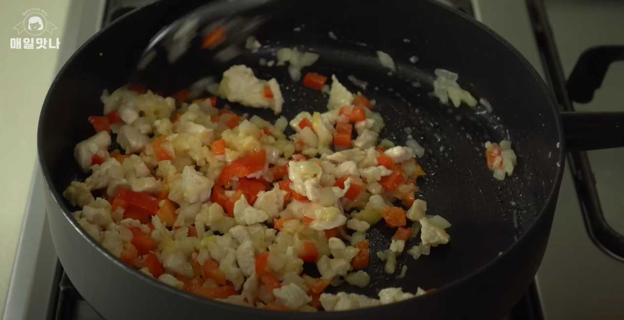 Mini choux farcis au poulet et aux pois chiches - Étape 6