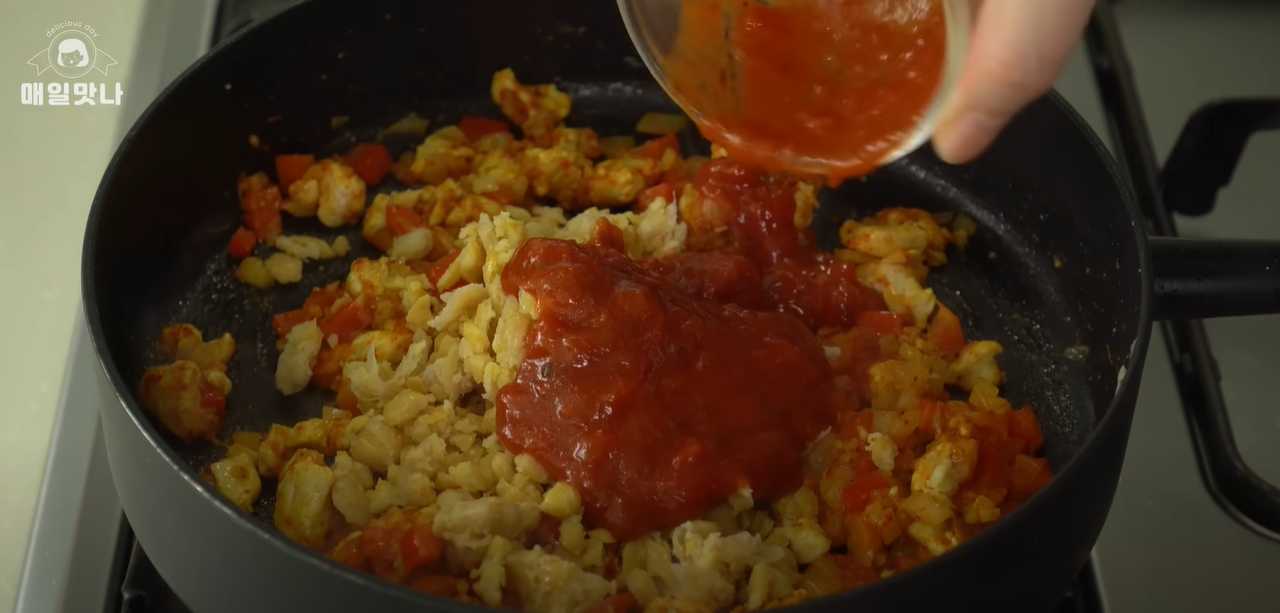 Mini choux farcis au poulet et aux pois chiches - Étape 8