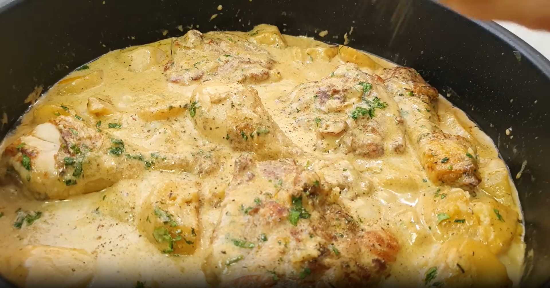 Poulet aux pommes de terre crémeuses - Étape 15