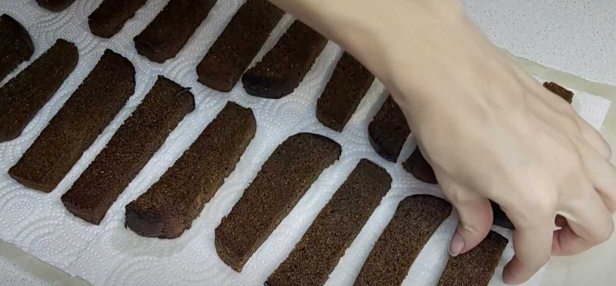 Croûtons à l'ail - Étape 5