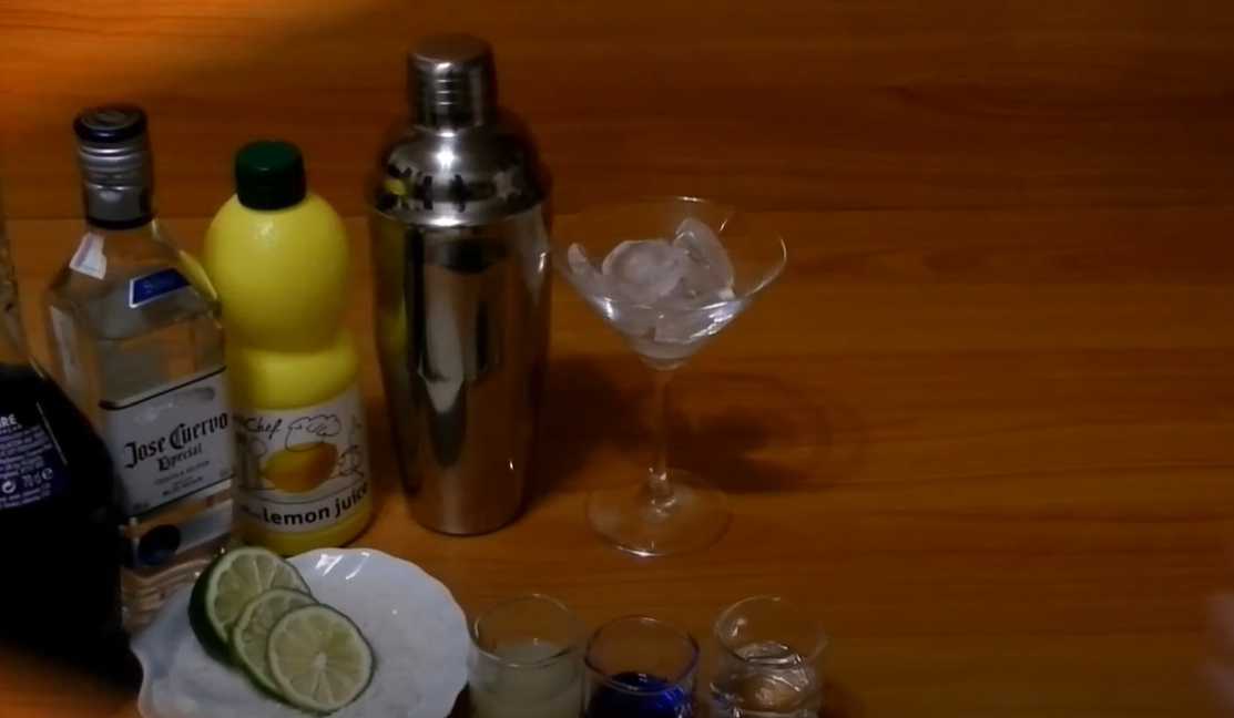 Cocktail Margarita Bleue - Étape 1