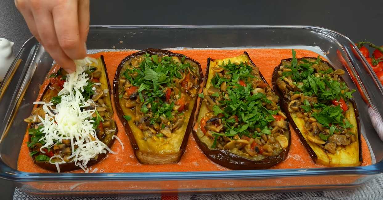 Aubergines farcies cuites au four - Étape 18