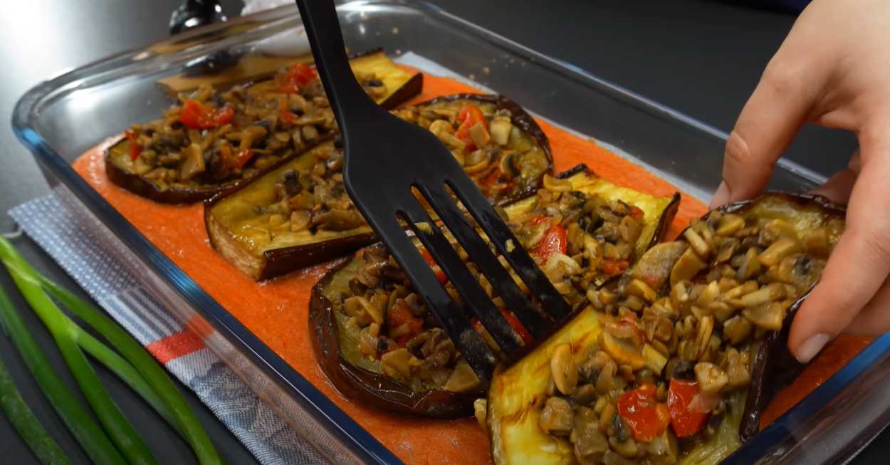 Aubergines farcies cuites au four - Étape 16