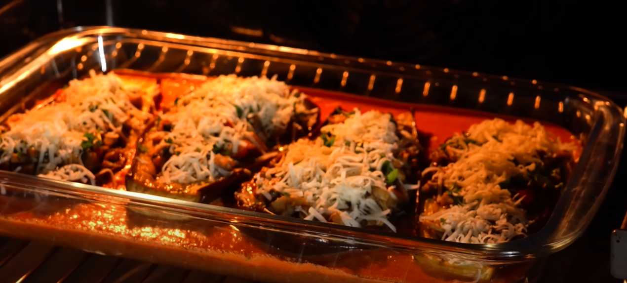 Aubergines farcies cuites au four - Étape 19