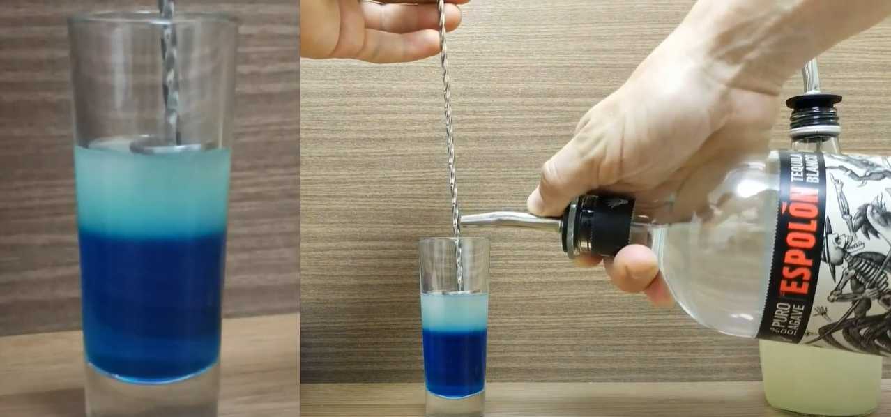 Shot de cocktail mexicain bleu - Étape 4